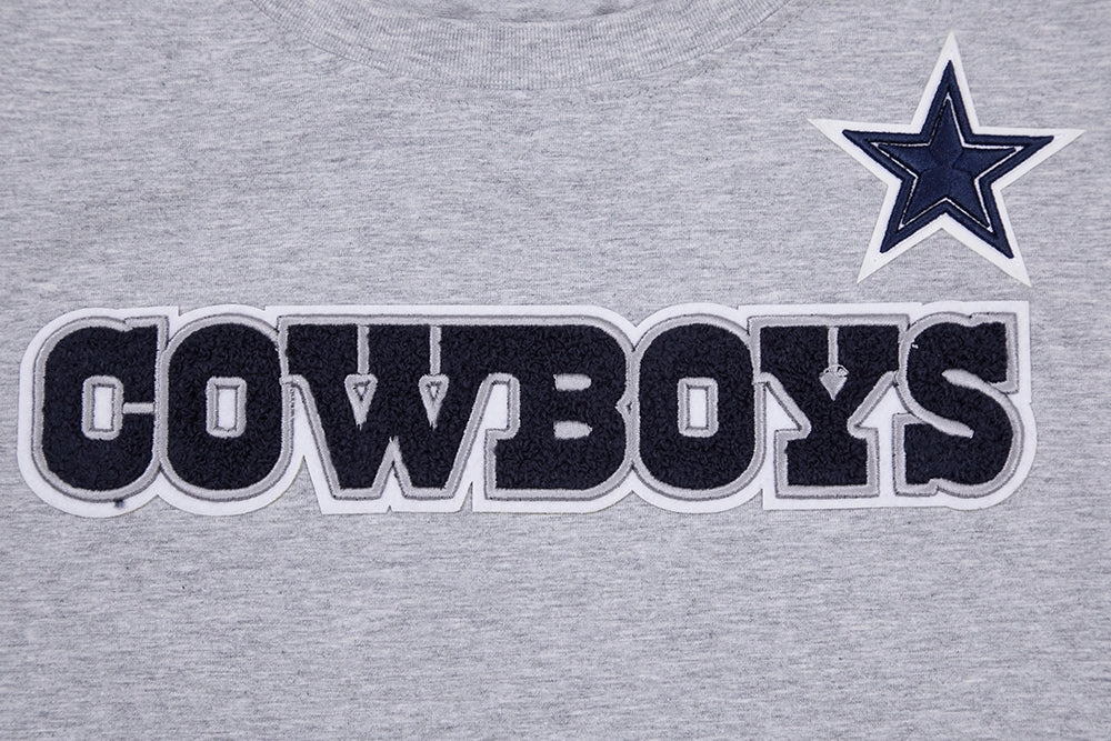 NFL DALLAS COWBOYS CLASSIC SHORT SLEEVE WOMEN'S SLIM FIT TEE (HEATHER GREY)
