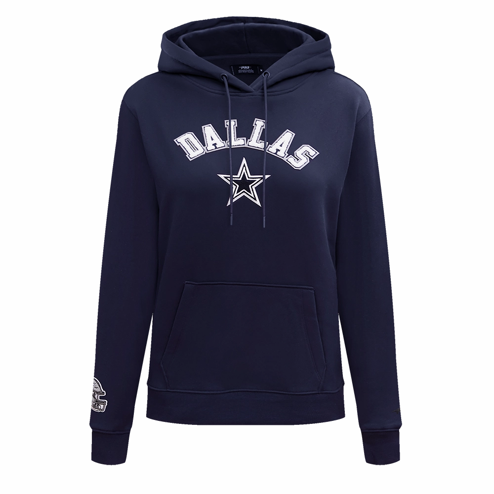 NFL DALLAS COWBOYS CLASSIC WOMEN'S PULLOVER HOODIE (MIDNIGHT NAVY)
