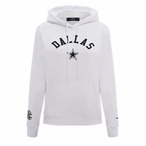NFL DALLAS COWBOYS CLASSIC WOMEN'S PULLOVER HOODIE (WHITE)