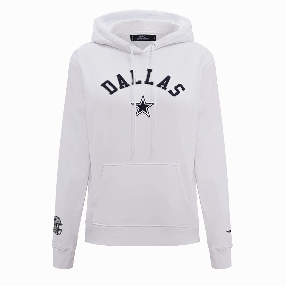 NFL DALLAS COWBOYS CLASSIC WOMEN'S PULLOVER HOODIE (WHITE)