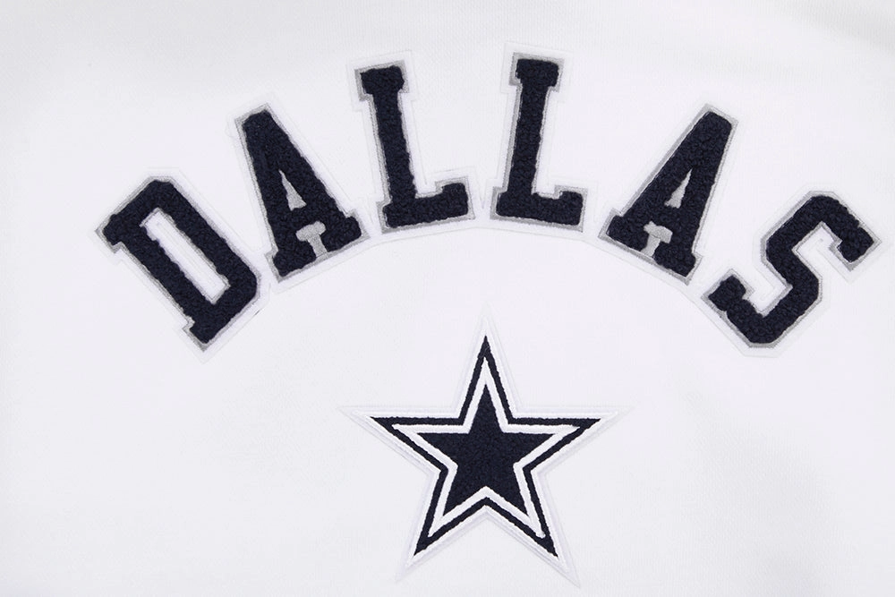 NFL DALLAS COWBOYS CLASSIC WOMEN'S PULLOVER HOODIE (WHITE)