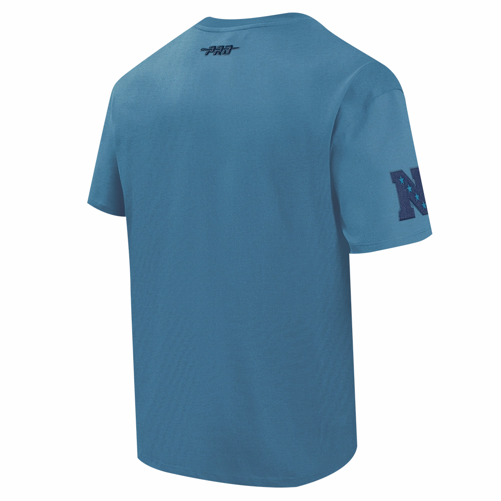 NFL DALLAS COWBOYS COUNTRY CLUB MEN'S COTTON JERSEY DROP SHOULDER TEE (STEEL BLUE)