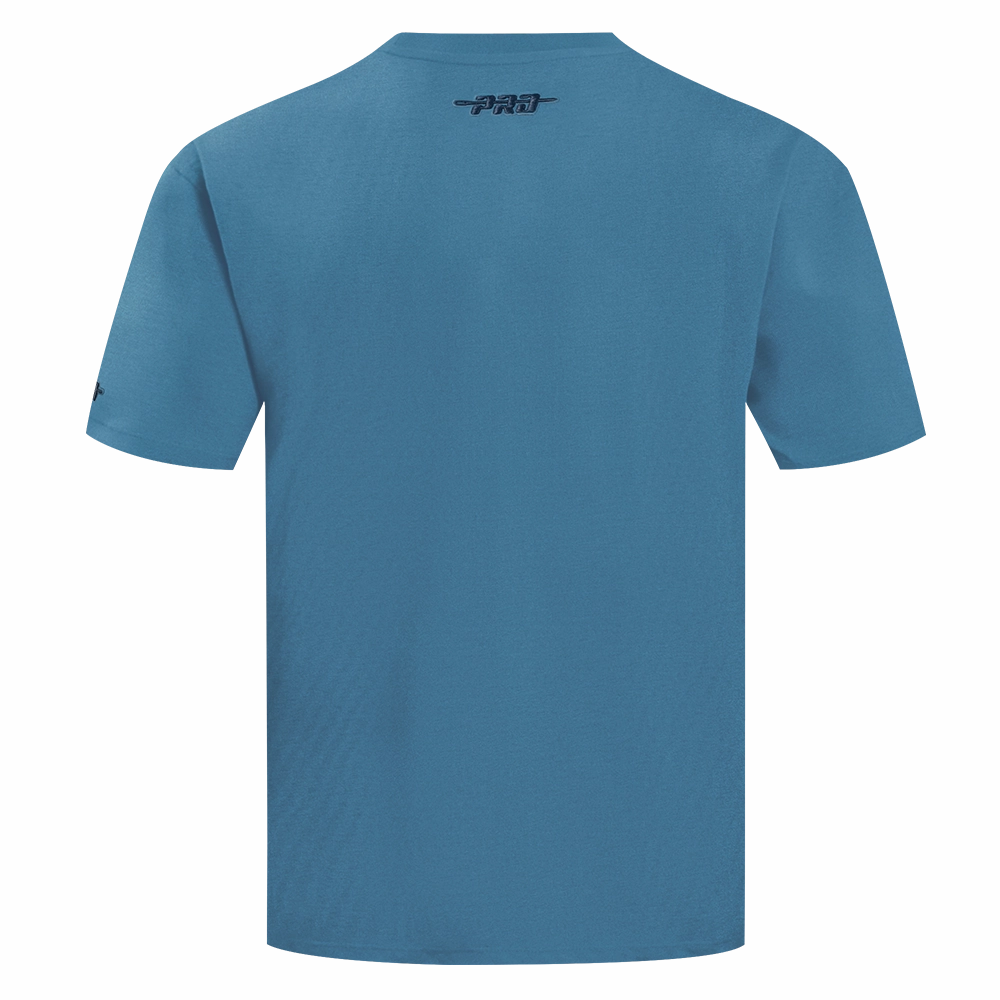 NFL DALLAS COWBOYS COUNTRY CLUB MEN'S COTTON JERSEY DROP SHOULDER TEE (STEEL BLUE)