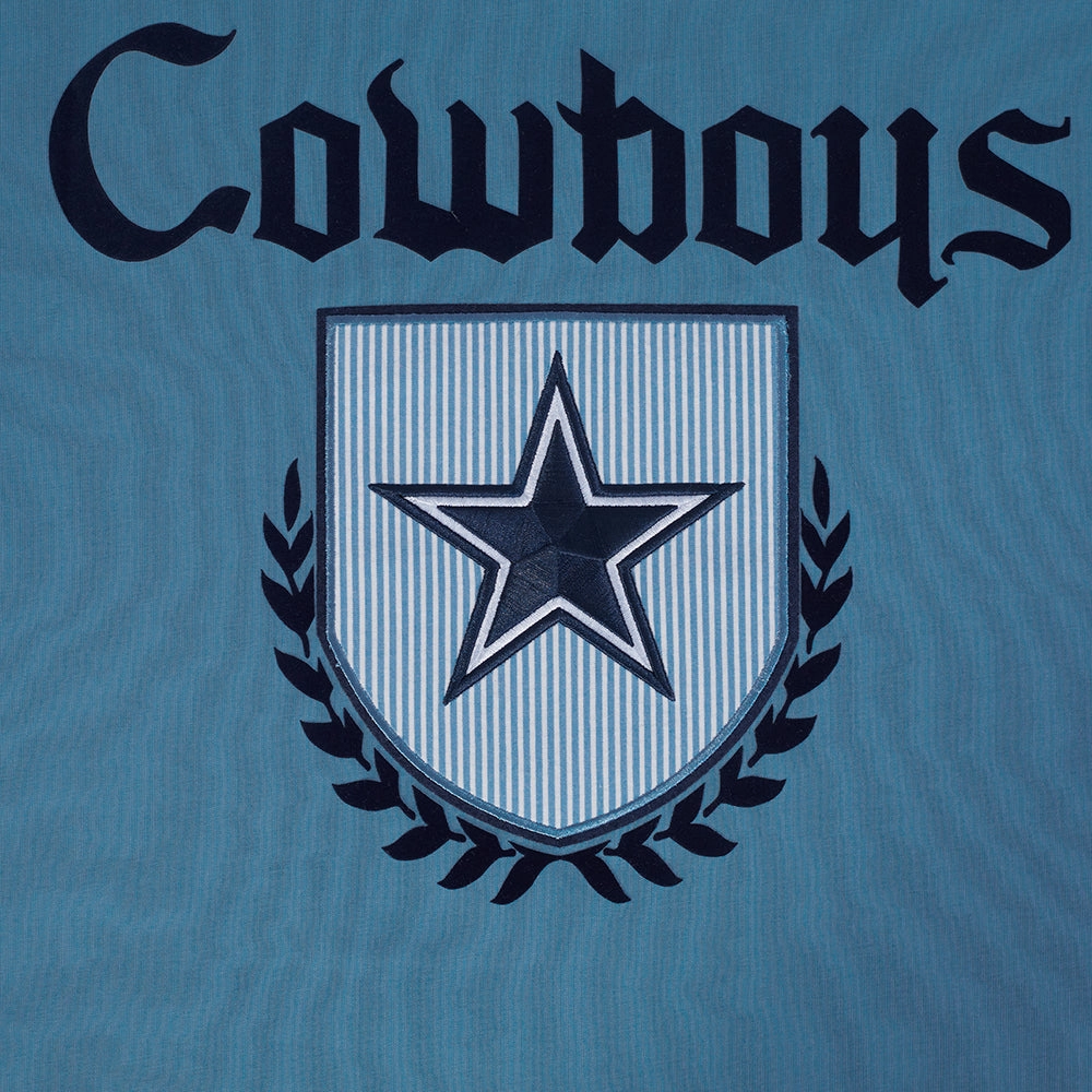 NFL DALLAS COWBOYS COUNTRY CLUB MEN'S COTTON JERSEY DROP SHOULDER TEE (STEEL BLUE)