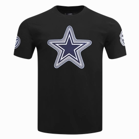NFL DALLAS COWBOYS DIY PICK STITCH MEN'S SINGLE JERSEY TEE (BLACK)