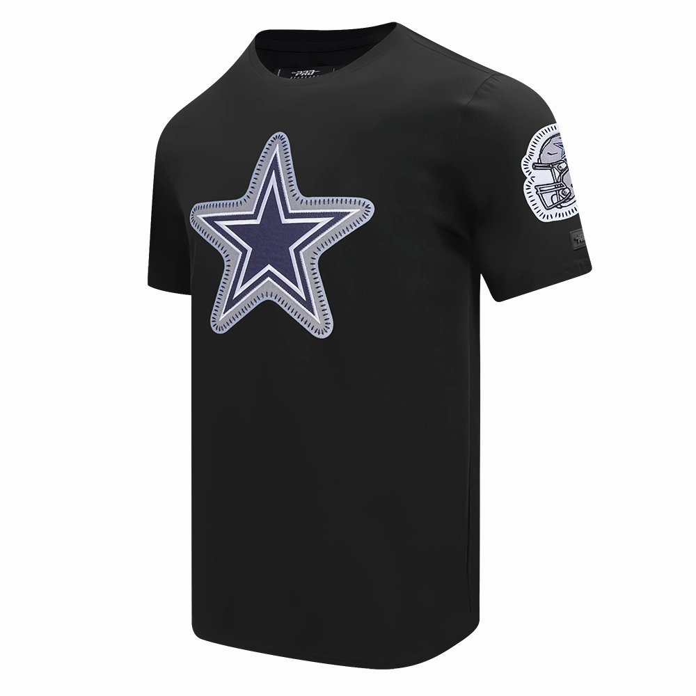 NFL DALLAS COWBOYS DIY PICK STITCH MEN'S SINGLE JERSEY TEE (BLACK)