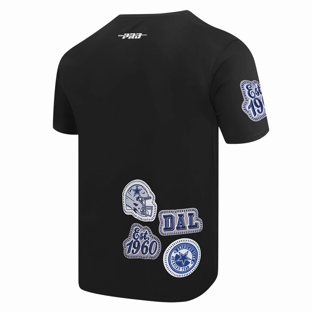 NFL DALLAS COWBOYS DIY PICK STITCH MEN'S SINGLE JERSEY TEE (BLACK)