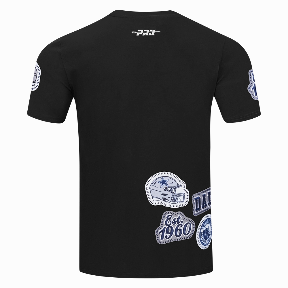 NFL DALLAS COWBOYS DIY PICK STITCH MEN'S SINGLE JERSEY TEE (BLACK)