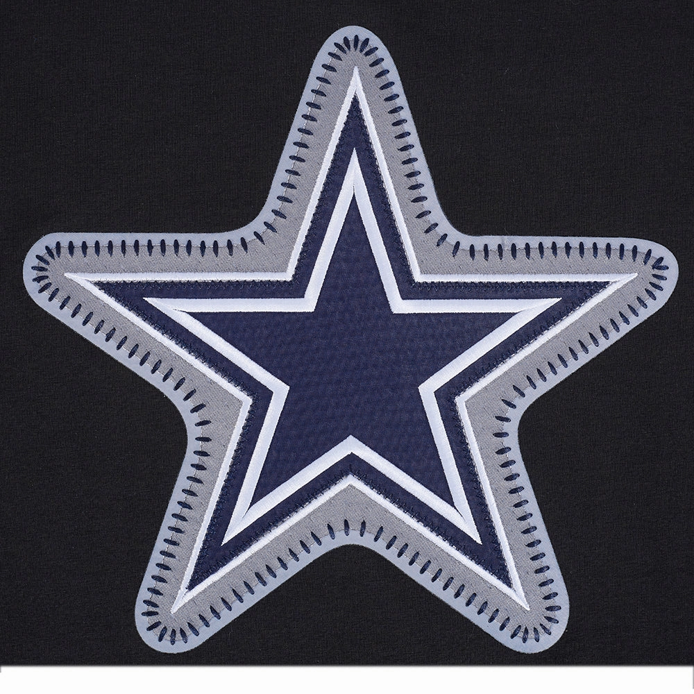 NFL DALLAS COWBOYS DIY PICK STITCH MEN'S SINGLE JERSEY TEE (BLACK)
