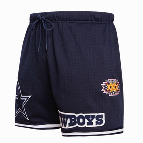 NFL DALLAS COWBOYS LOGO CLASSIC MESH MEN'S SHORT (MIDNIGHT NAVY)