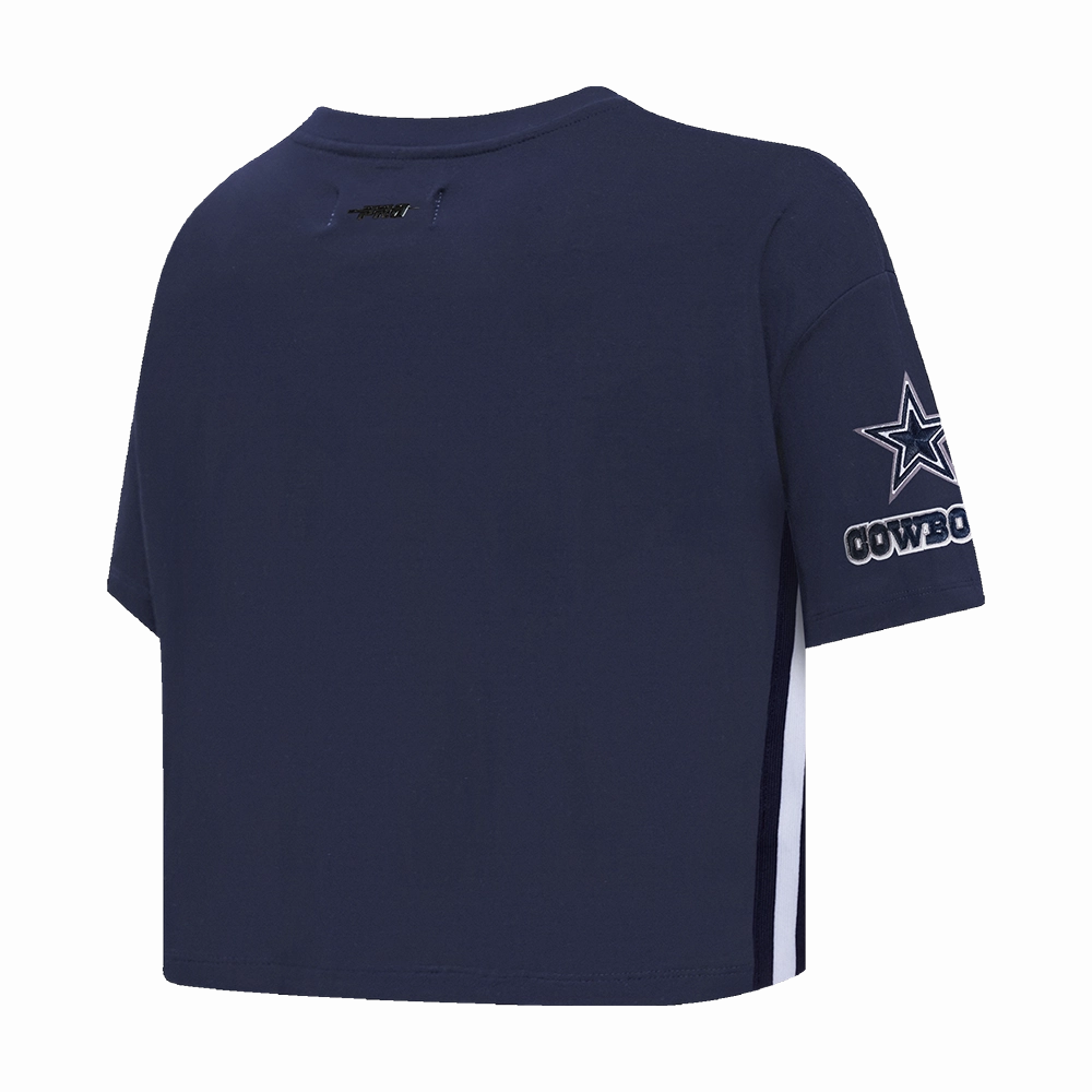 NFL DALLAS COWBOYS MASHUP WOMEN'S BOXY TEE (MIDNIGHT NAVY)