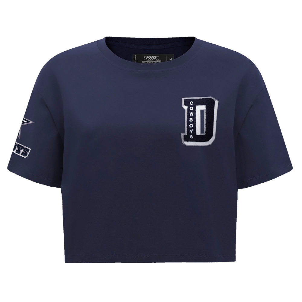 NFL DALLAS COWBOYS MASHUP WOMEN'S BOXY TEE (MIDNIGHT NAVY)