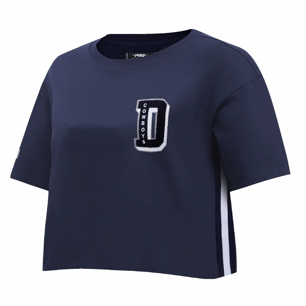 NFL DALLAS COWBOYS MASHUP WOMEN'S BOXY TEE (MIDNIGHT NAVY)