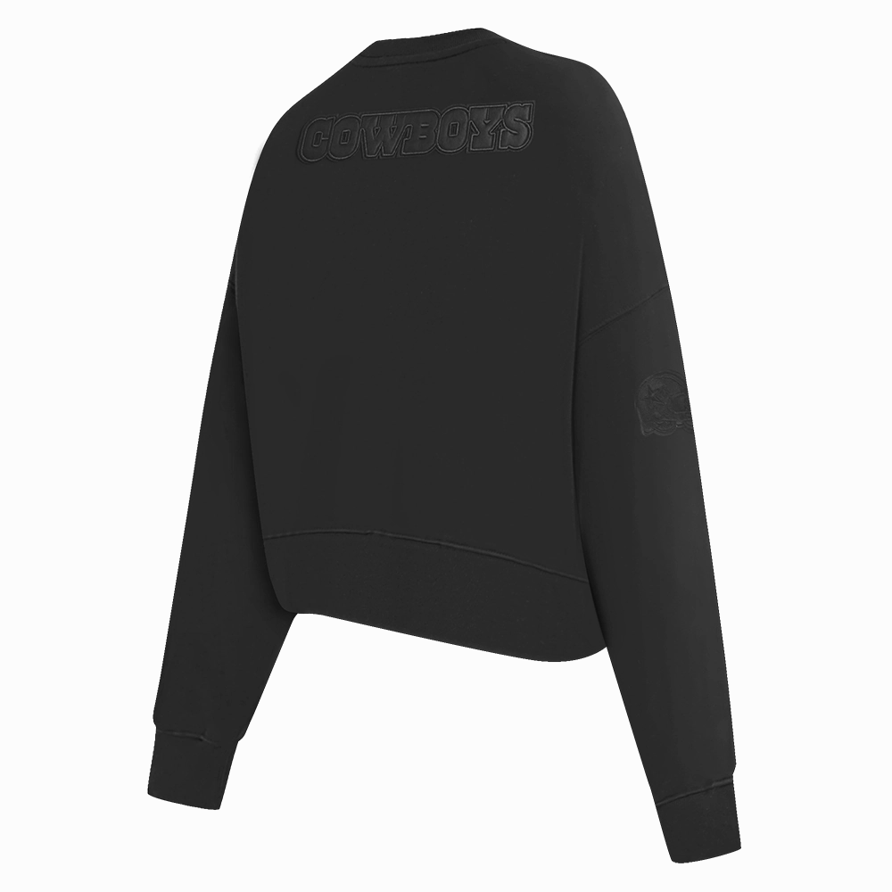 NFL DALLAS COWBOYS NEUTRAL WOMEN'S CREWNECK (BLACK)