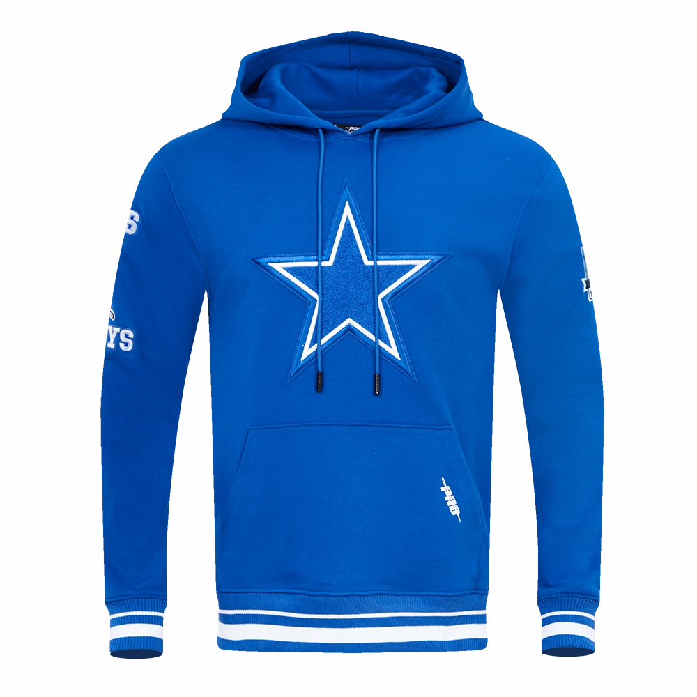 NFL DALLAS COWBOYS RETRO CLASSIC MEN'S PULLOVER HOODIE (DOGERS BLUE)