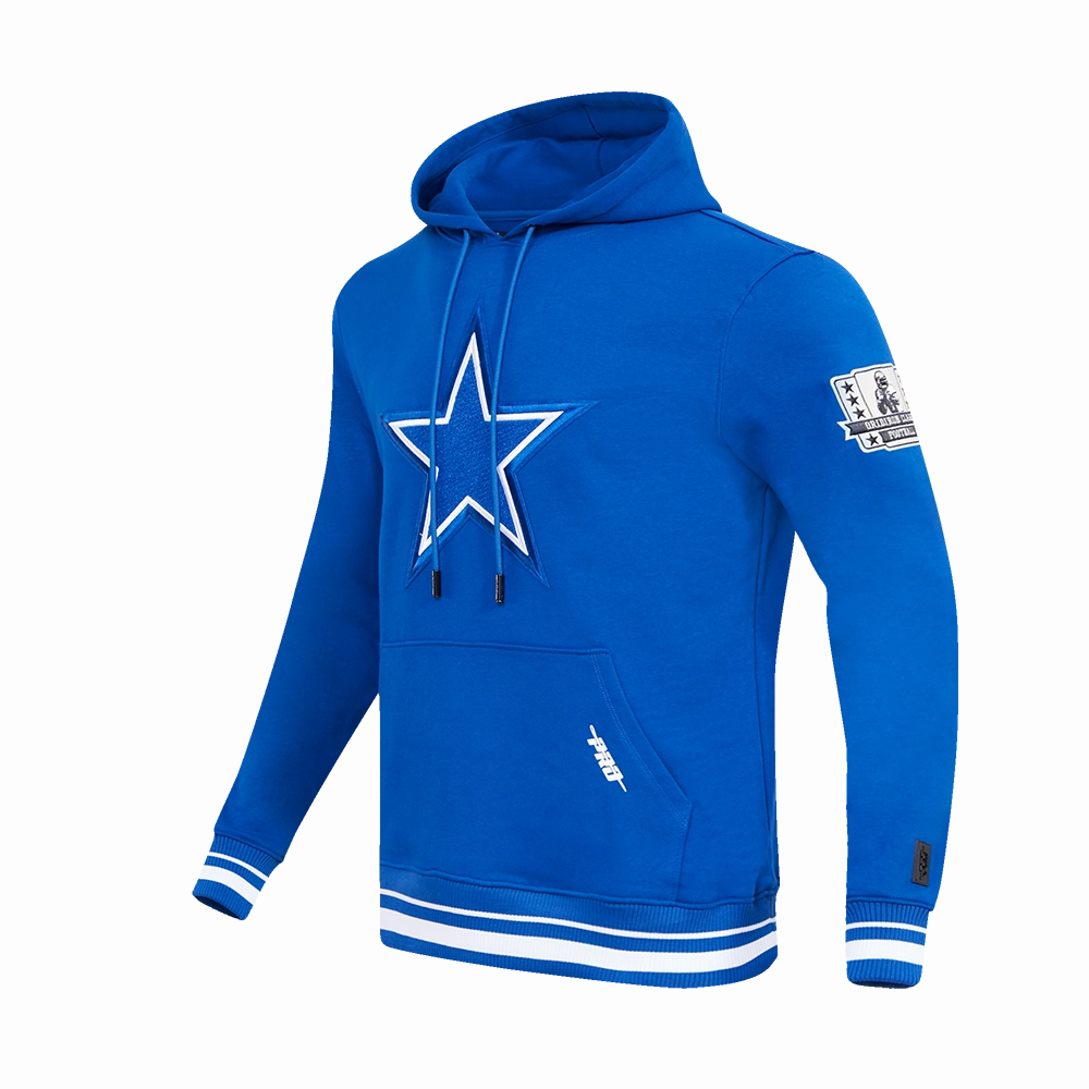 NFL DALLAS COWBOYS RETRO CLASSIC MEN'S PULLOVER HOODIE (DOGERS BLUE)
