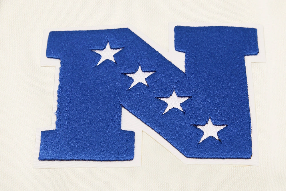NFL DALLAS COWBOYS RETRO CLASSIC MEN'S PULLOVER HOODIE (EGGSHELL/DODGER BLUE)