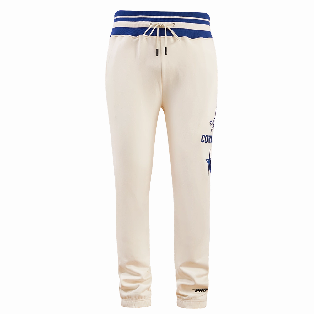 NFL DALLAS COWBOYS RETRO CLASSIC MEN'S SWEATPANT (EGGSHELL/DODGER BLUE)