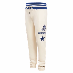 NFL DALLAS COWBOYS RETRO CLASSIC MEN'S SWEATPANT (EGGSHELL/DODGER BLUE)