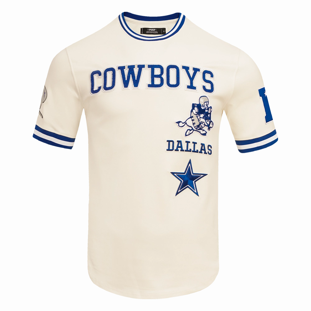 NFL DALLAS COWBOYS RETRO CLASSIC MEN'S TEE (EGGSHELL/DODGER BLUE)