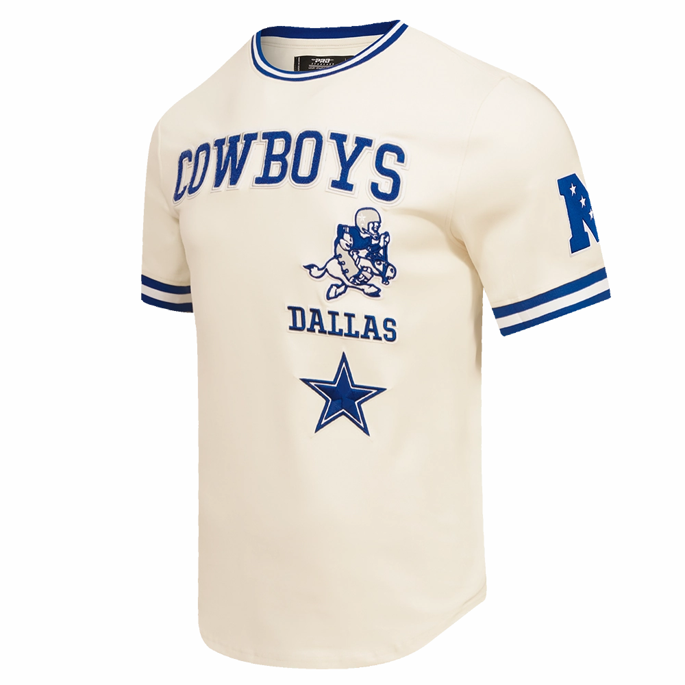 NFL DALLAS COWBOYS RETRO CLASSIC MEN'S TEE (EGGSHELL/DODGER BLUE)