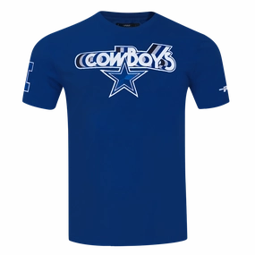 NFL DALLAS COWBOYS RETRO ELEVATION MEN'S SINGLE JERSEY TEE (DODGER BLUE)