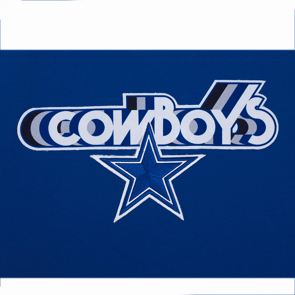 NFL DALLAS COWBOYS RETRO ELEVATION MEN'S SINGLE JERSEY TEE (DODGER BLUE)