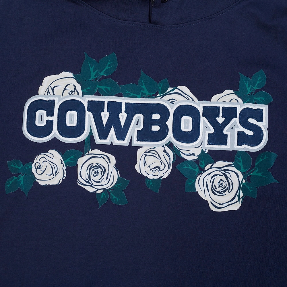 NFL DALLAS COWBOYS ROSES MEN'S PO HOODIE (MIDNIGHT NAVY)