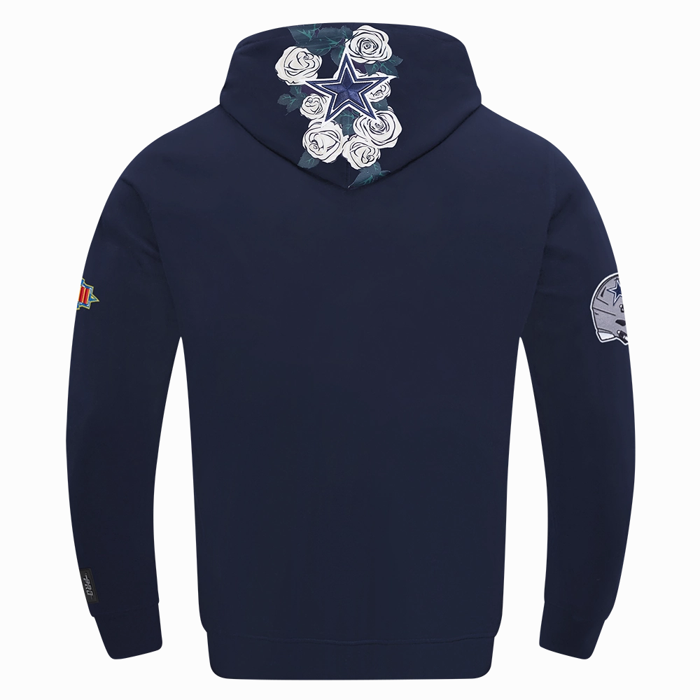NFL DALLAS COWBOYS ROSES MEN'S PO HOODIE (MIDNIGHT NAVY)