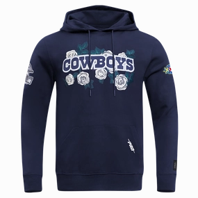 NFL DALLAS COWBOYS ROSES MEN'S PO HOODIE (MIDNIGHT NAVY)
