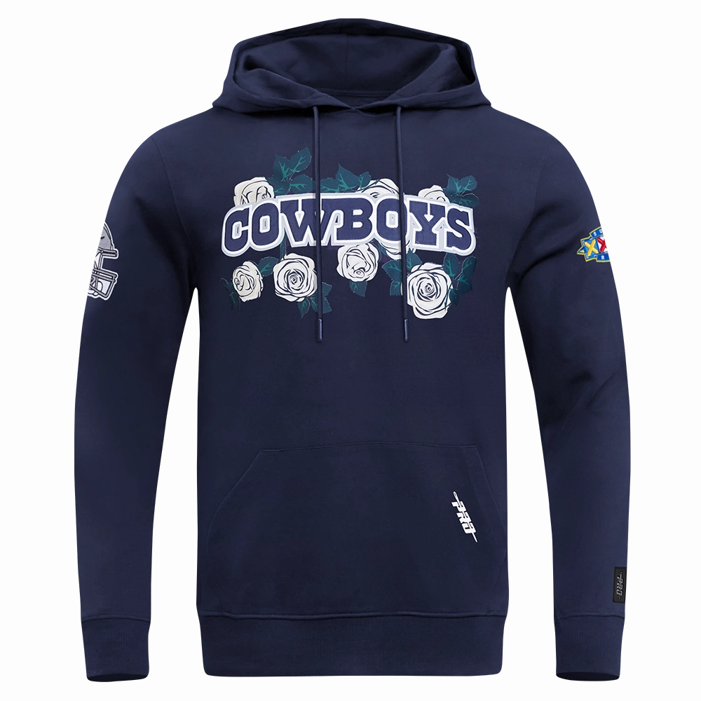 NFL DALLAS COWBOYS ROSES MEN'S PO HOODIE (MIDNIGHT NAVY)