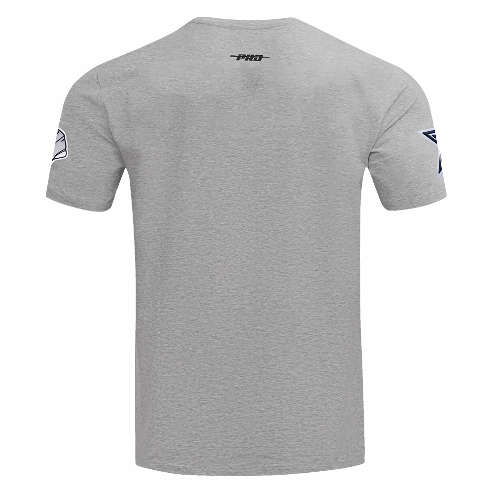 NFL DALLAS COWBOYS SCRIPT TAIL MEN'S   TEE (HEATHER GREY)
