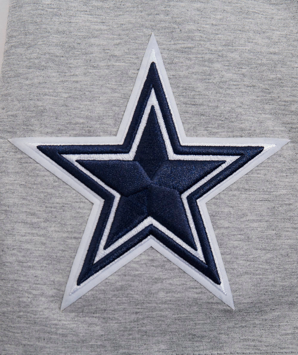 NFL DALLAS COWBOYS SCRIPT TAIL MEN'S   TEE (HEATHER GREY)
