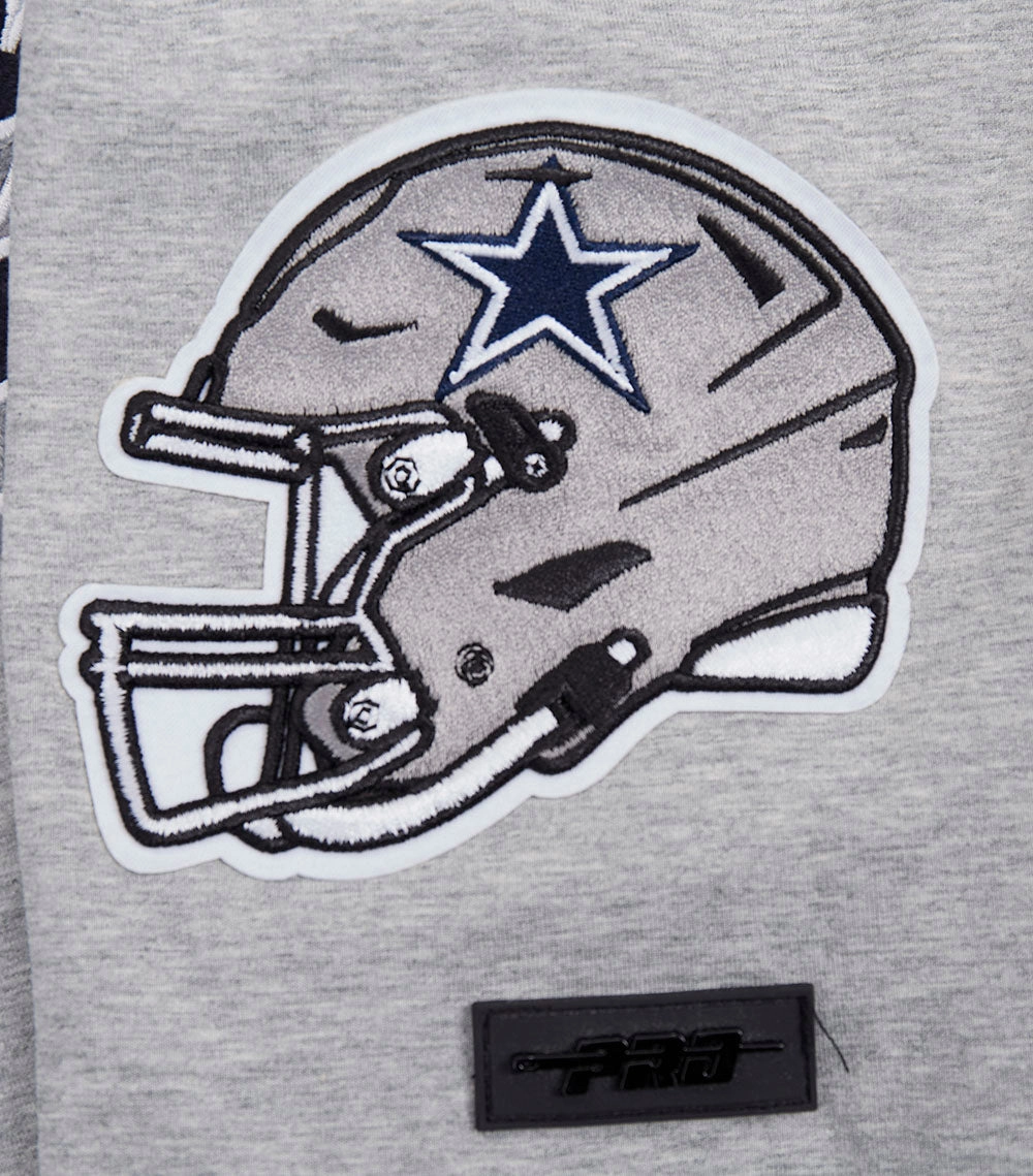 NFL DALLAS COWBOYS SCRIPT TAIL MEN'S   TEE (HEATHER GREY)