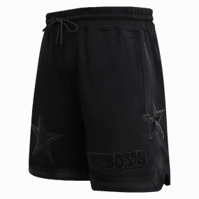 NFL DALLAS COWBOYS TRIPLE BLACK MEN'S SHORT (BLACK)