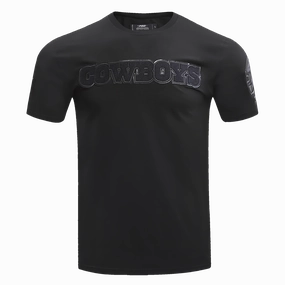 NFL DALLAS COWBOYS TRIPLE BLACK MEN'S TEE (BLACK)