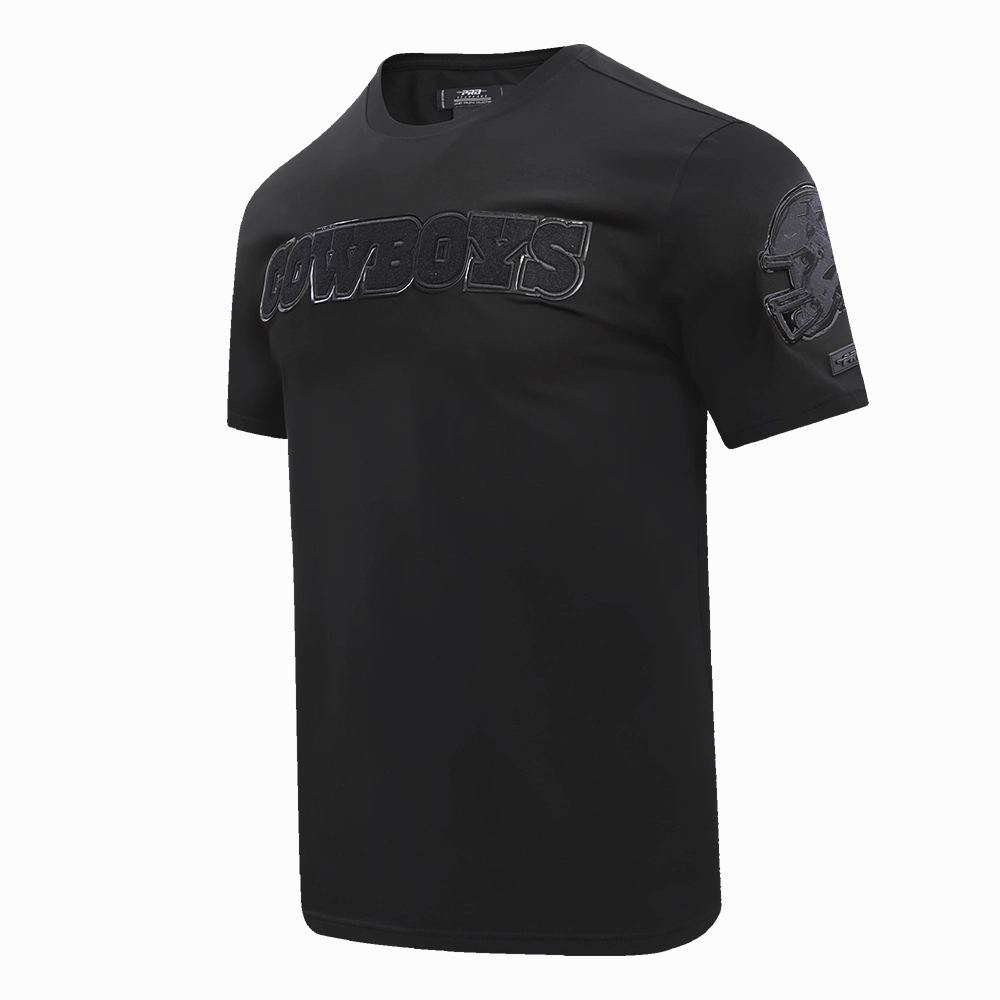 NFL DALLAS COWBOYS TRIPLE BLACK MEN'S TEE (BLACK)