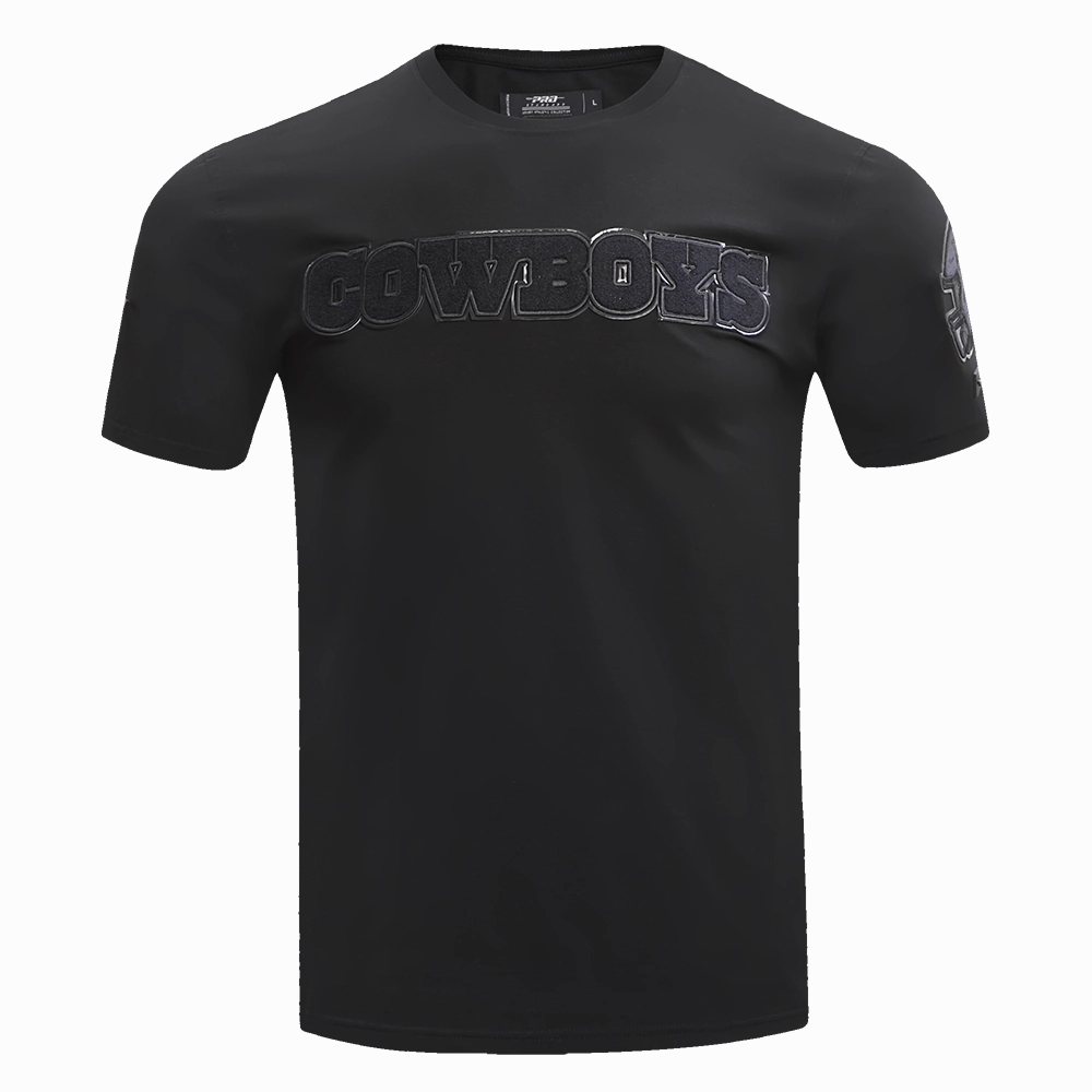 NFL DALLAS COWBOYS TRIPLE BLACK MEN'S TEE (BLACK)