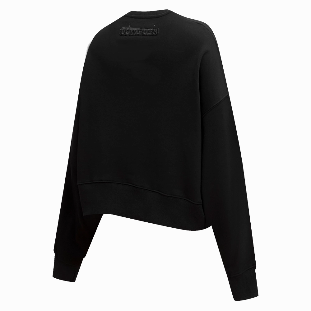 NFL DALLAS COWBOYS TRIPLE BLACK WOMEN'S CREWNECK (TRIPLE BLACK)