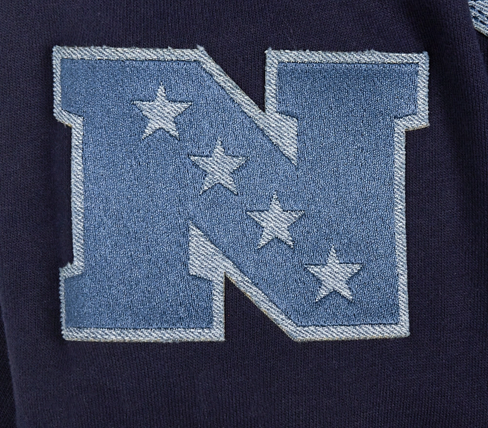 NFL DALLAS COWBOYS VARSITY BLUES MEN'S PULLOVER HOODIE (MIDNIGHT NAVY)