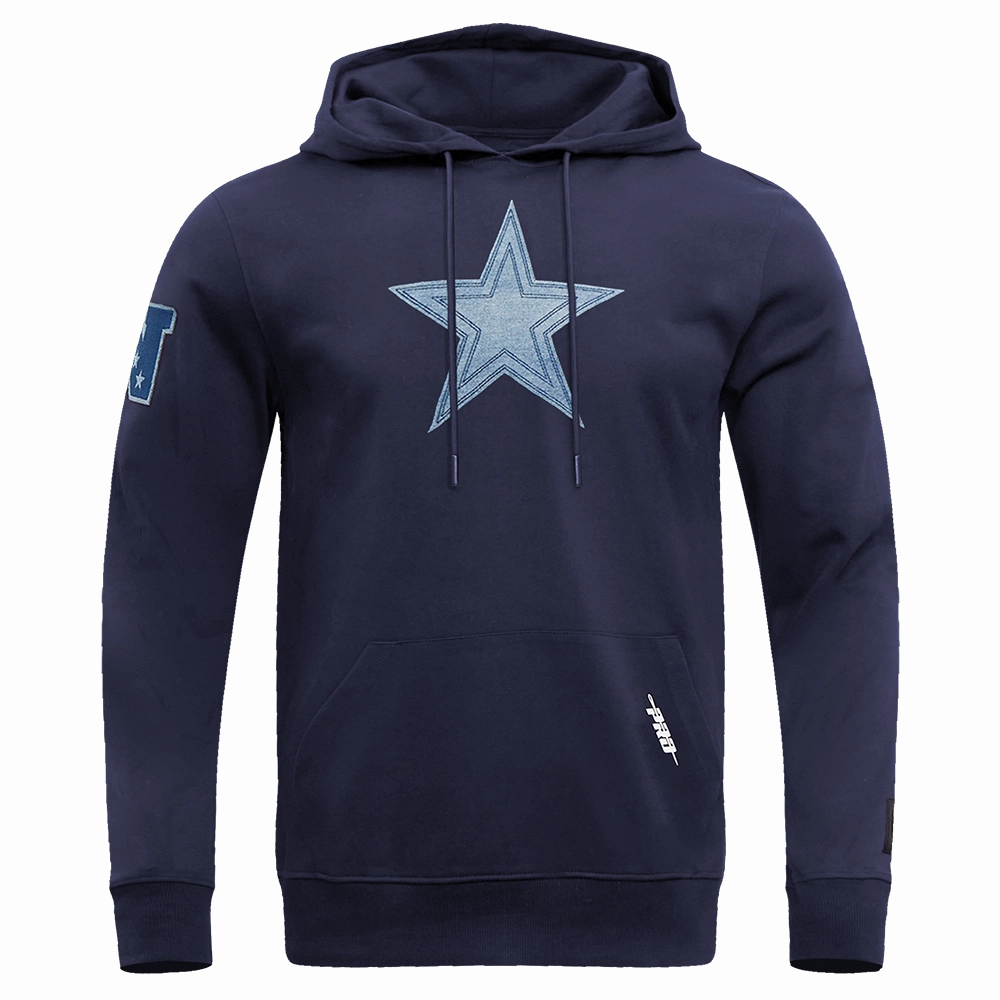 NFL DALLAS COWBOYS VARSITY BLUES MEN'S PULLOVER HOODIE (MIDNIGHT NAVY)