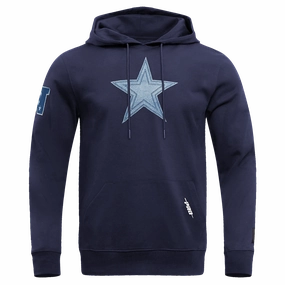NFL DALLAS COWBOYS VARSITY BLUES MEN'S PULLOVER HOODIE (MIDNIGHT NAVY)