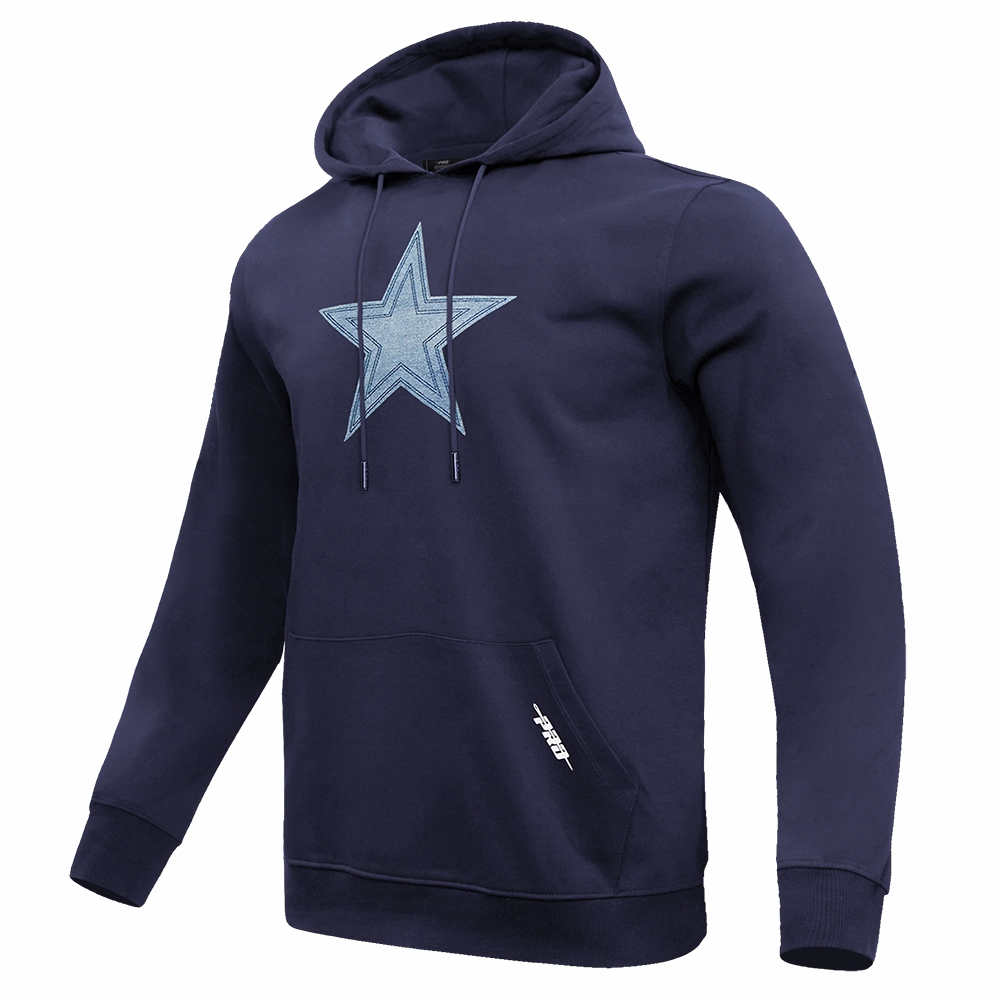 NFL DALLAS COWBOYS VARSITY BLUES MEN'S PULLOVER HOODIE (MIDNIGHT NAVY)