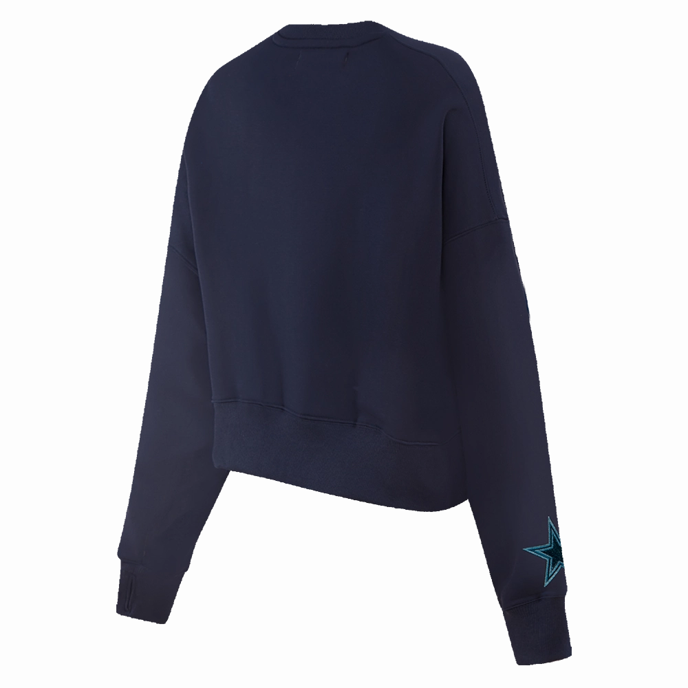 NFL DALLAS COWBOYS VARSITY BLUES WOMEN'S CREWNECK (MIDNIGHT NAVY)