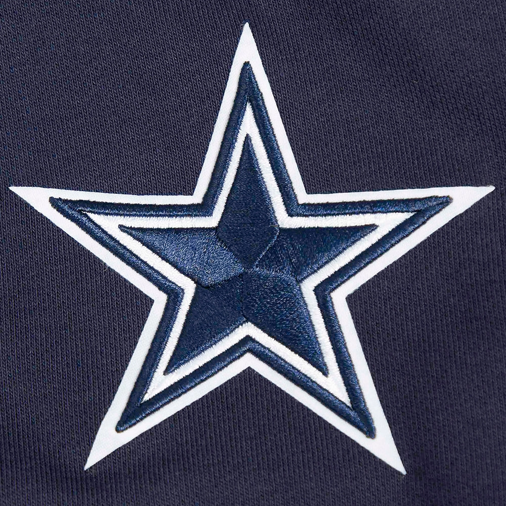 NFL DALLAS COWBOYS WINGSPAN WOMEN'S FLEECE CREWNECK (MIDNIGHT NAVY)