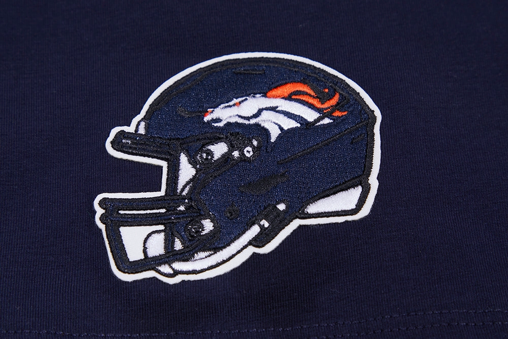 NFL DENVER BRONCOS CLASSIC WOMEN'S SINGLE JERSEY BOXY TEE (MIDNIGHT NAVY)