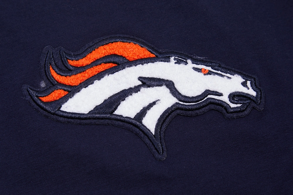 NFL DENVER BRONCOS CLASSIC WOMEN'S SINGLE JERSEY BOXY TEE (MIDNIGHT NAVY)