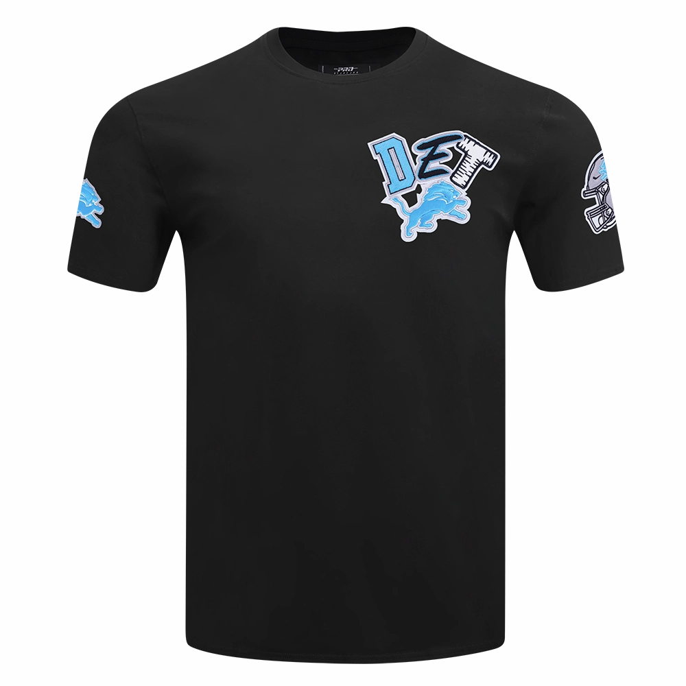 NFL DETROIT LIONS CITY RANSOM MEN'S SINGLE JERSEY TEE (BLACK)