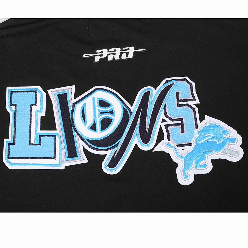 NFL DETROIT LIONS CITY RANSOM MEN'S SINGLE JERSEY TEE (BLACK)