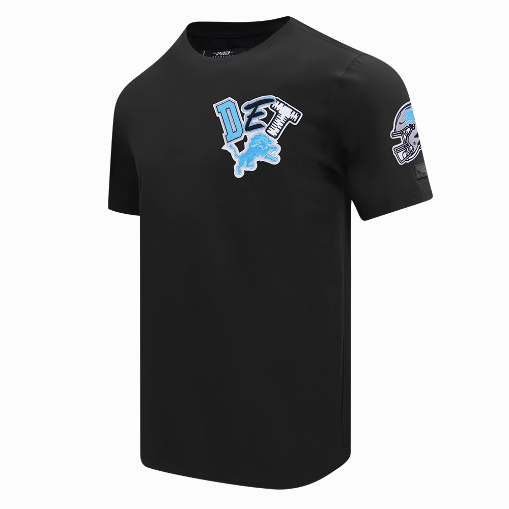 NFL DETROIT LIONS CITY RANSOM MEN'S SINGLE JERSEY TEE (BLACK)